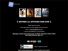 Tablet Screenshot of affiche-cine.com
